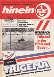 VfL Bochum Programm 1987/88 SV Waldhof Mannheim 