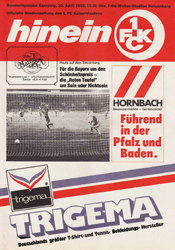 Programm 1988/89 Bayer 05 Uerdingen FC Kaiserslautern 