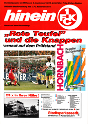 FC Nürnberg Borussia Dortmund Programm 1993/94 1 