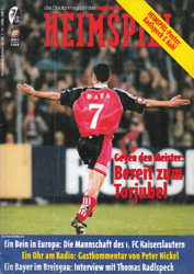 Programm Bundesliga 1998/99 1 FC Kaiserslautern Bayer Leverkusen 